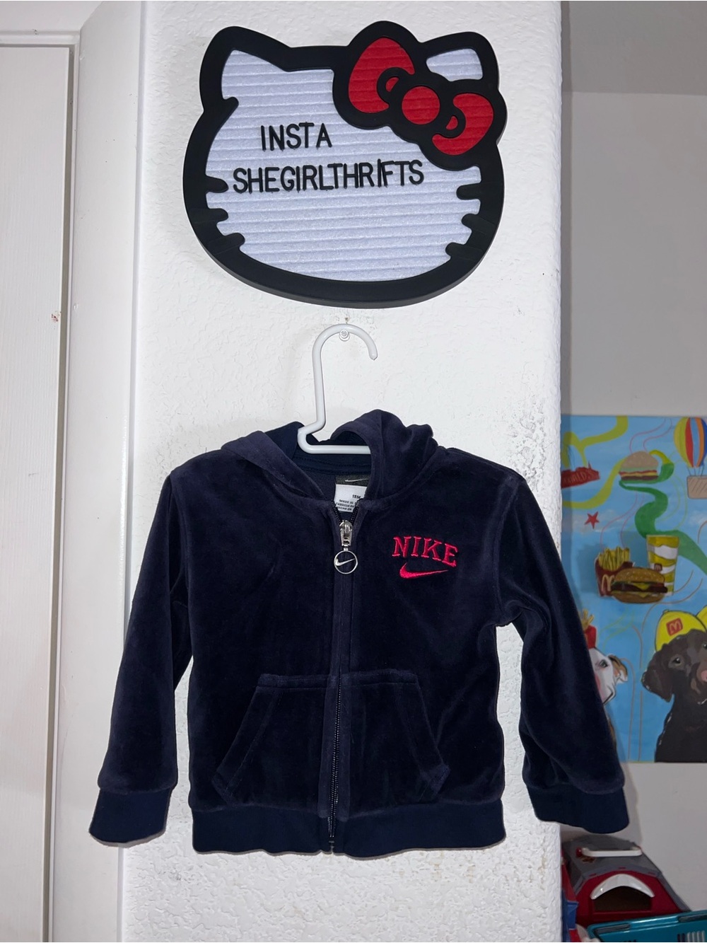 Y2K girls nike zip up
